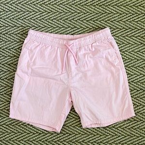 Size medium pink regular fit couple standard shorts.